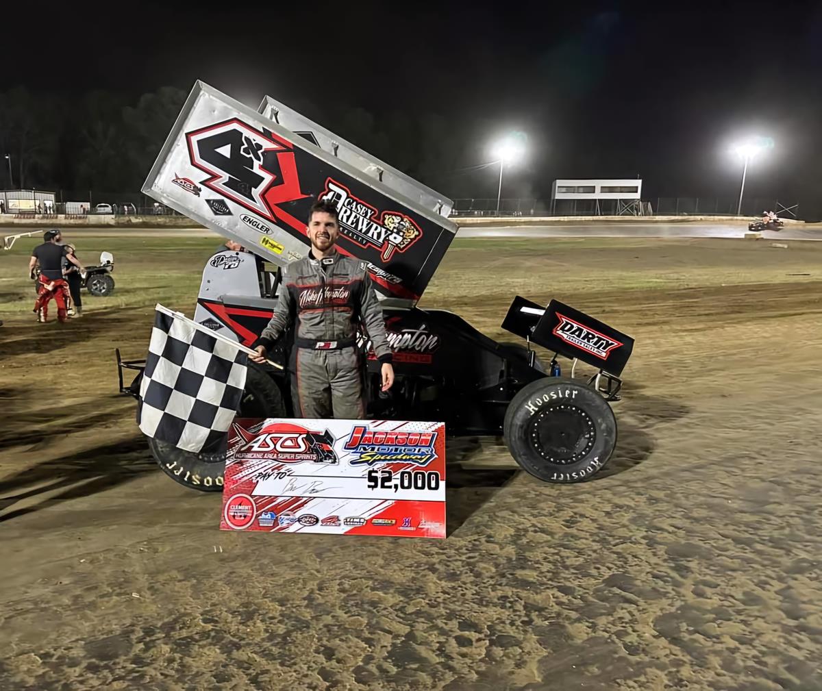 Brad Bowden Strikes At Jackson With ASCS Hurricane Area Super Sprints