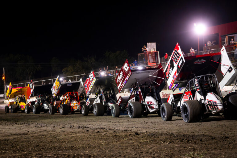 Field coming to green at RPM Speedway