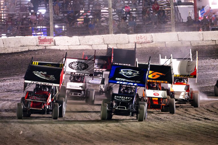 Field coming to green at RPM Speedway